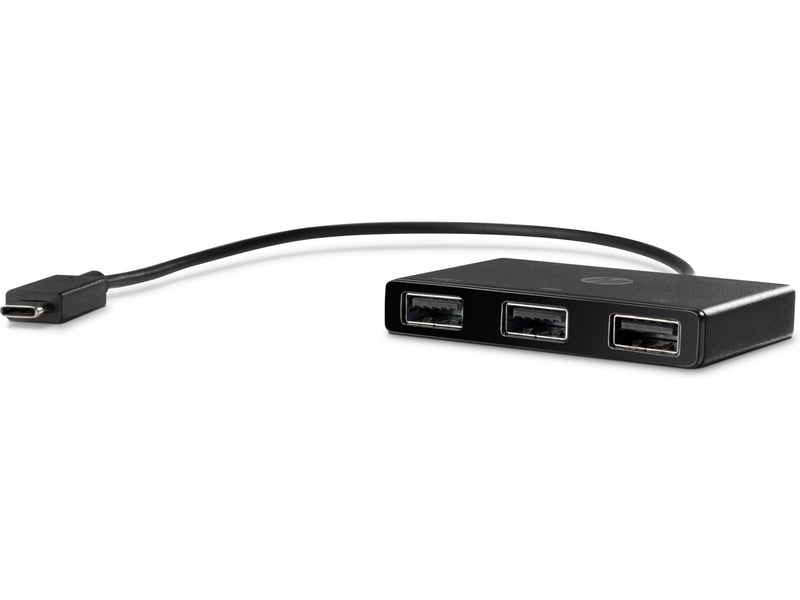 HP USB-C to USB-A USB-Hubs - USB 3.0 - 3 - Schwarz