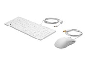 HP USB Keyboard and Mouse Healthcare Edition - Tastatur & Maus Set - Deutsch - Weiss *DEMO*