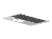 HP Zbook Firefly 14 G7 - Topcover Nordic- BL - Laptop Ersatztastatur - Nordic ISO - Grau