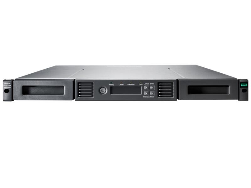 HPE Storage MSL 1/8 LTO‑8, automatisches SAS‑Bandladegerät mit 5x LTO‑8‑Datenkassetten mit 30 TB (P77035-B25) (HPE Smart