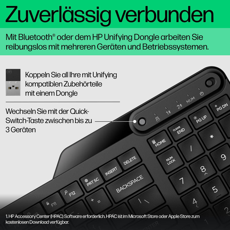 HP 475 Wireless Dual-Mode-Tastatur