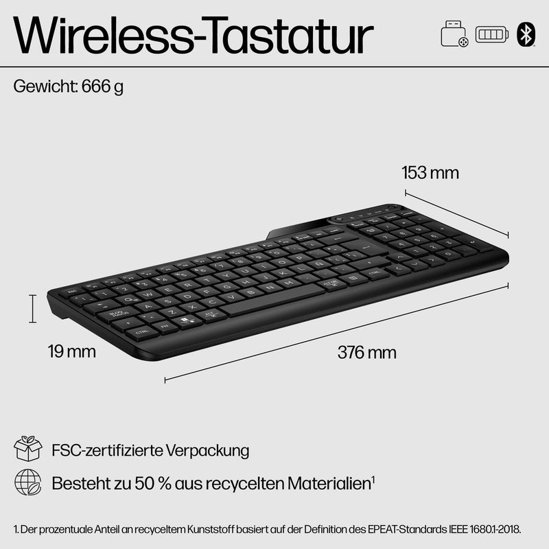 HP 475 Wireless Dual-Mode-Tastatur