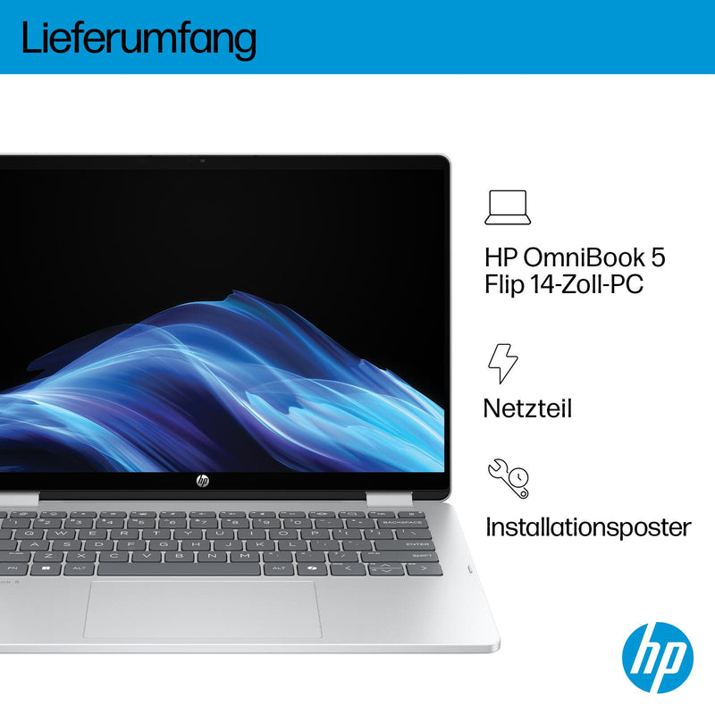 HP OmniBook 5 Flip 14-fp0052ng Intel® Core™ i5-1334U Notebook 35,6 cm (14')