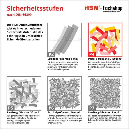 HSM Aktenvernichter shredstar X10 - Sicherheitsstufe 4 - Partikelschnitt - 4,5 x 30 mm - 10 Blatt