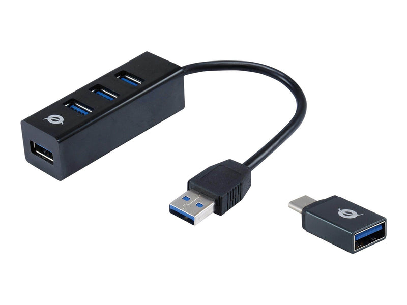 HUBBIES TAIL USB-Hubs - USB 3.2 - 4 - Schwarz