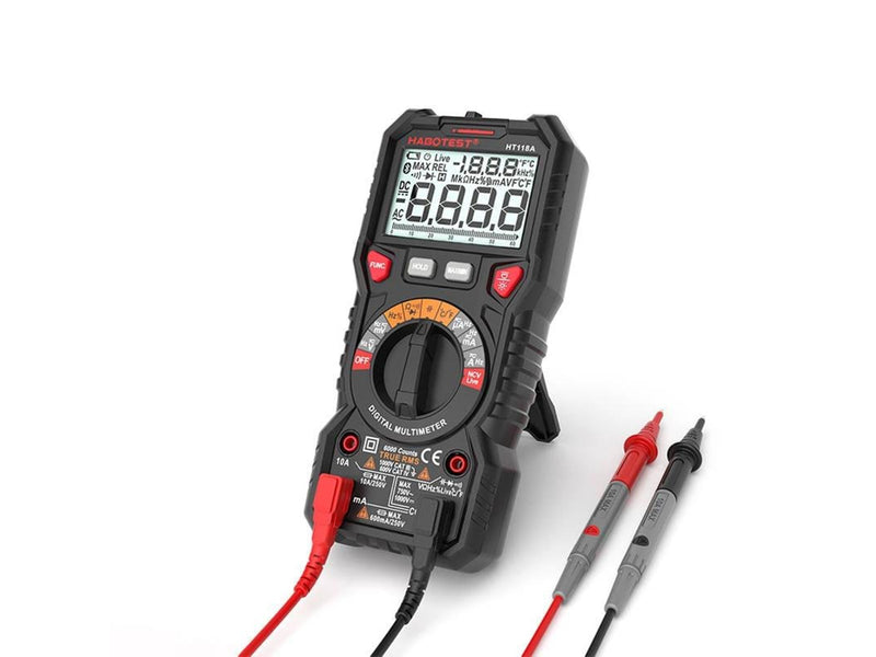 Habotest Digital Multimeter with Flashlight HT118A True RMS NCV