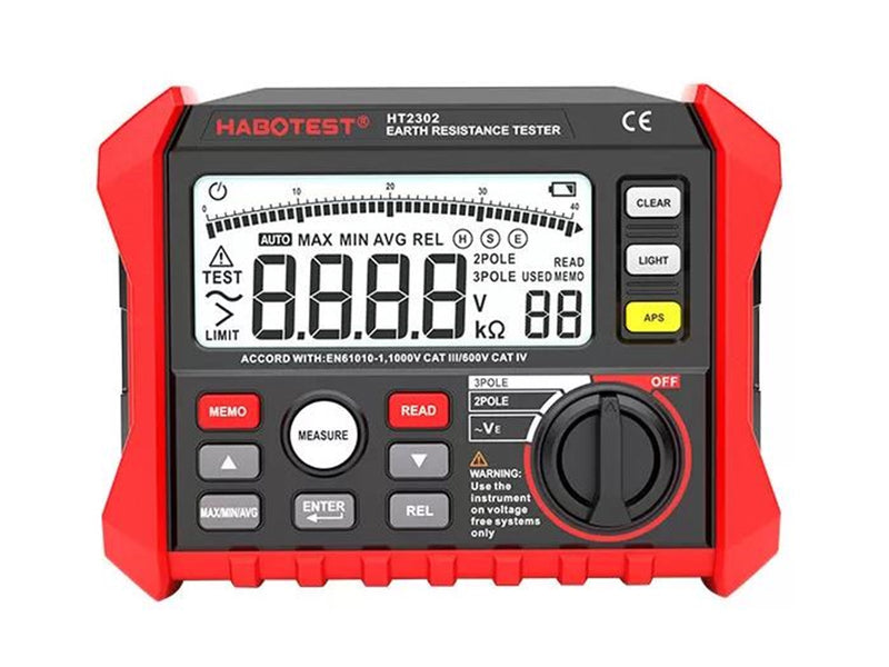 Habotest HT2302 Digital Earth Resistance Tester
