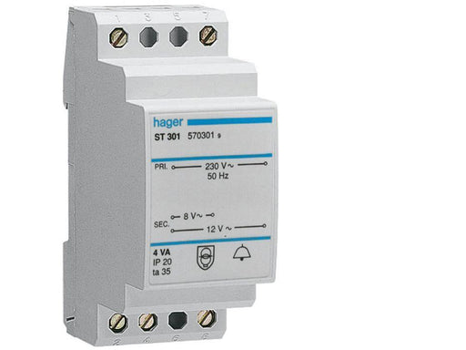 Hager Bell transformer 16va 230v 8-12v