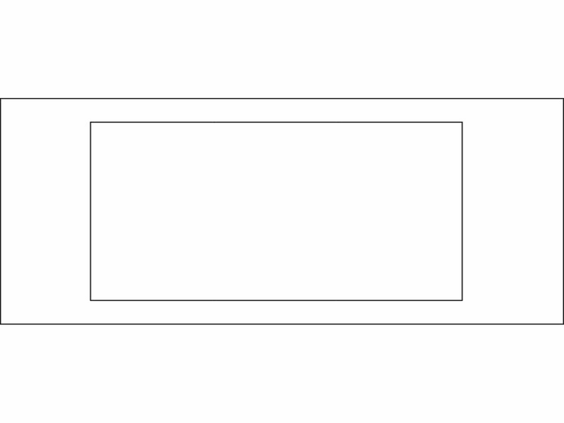 Hager Cover 3m 3sc/br 130 perlewhite