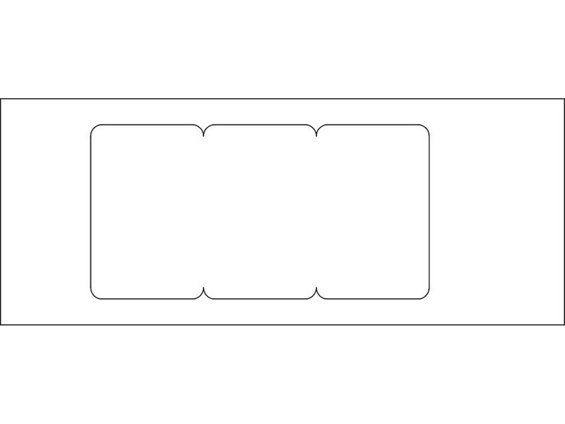 Hager Cover 3m 3se/br 170 perlewhite