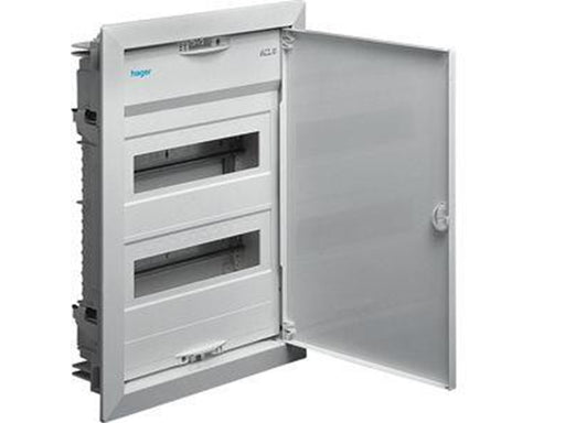 Hager Dis enclosure flush mounted 2 row 24m
