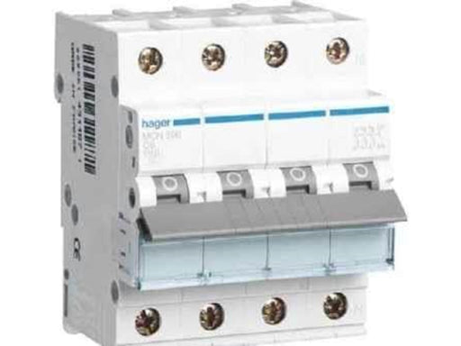 Hager Miniature circuit breaker mcb 3p+n 6ka c-13a