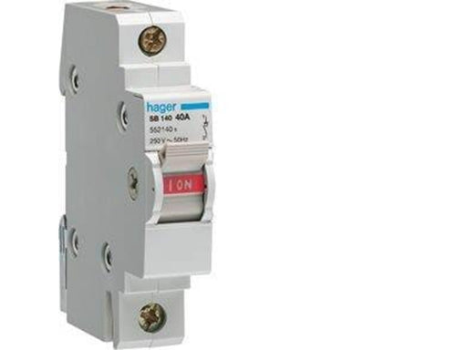 Hager Modular switch 2-pole 25a