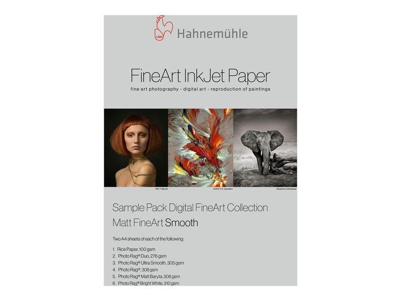 Hahnemühle Digital FineArt - photo paper - smooth - 12 sheet(s) - A4 (pack of 6)