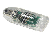 Hama "8in1" USB 2.0 Card Reader SD / microSD transparent