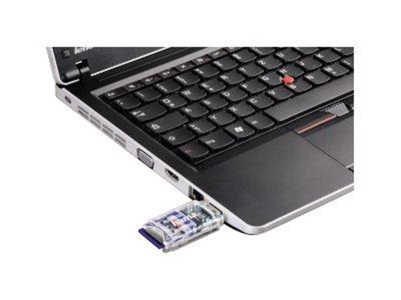 Hama "8in1" USB 2.0 Card Reader SD / microSD transparent