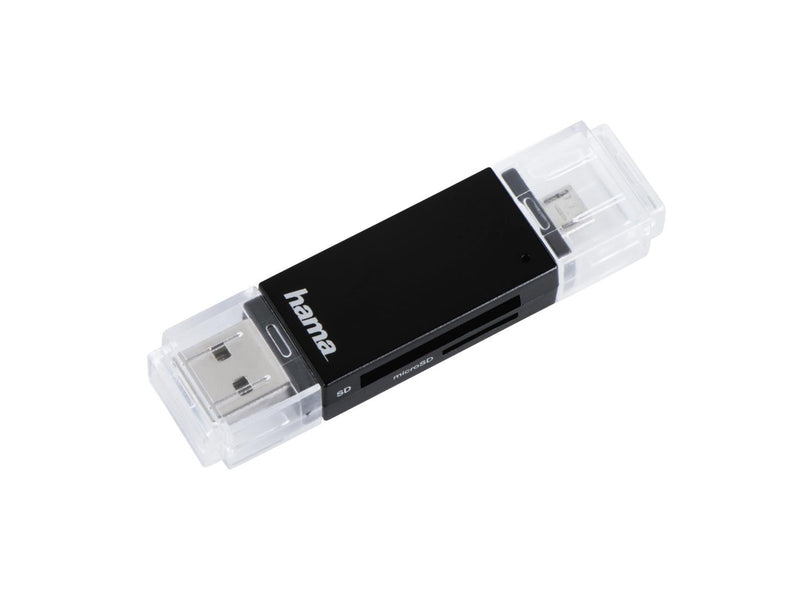 Hama "Basic" USB 2.0 OTG Cardreader SD / microSD black