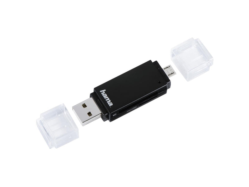 Hama "Basic" USB 2.0 OTG Cardreader SD / microSD black