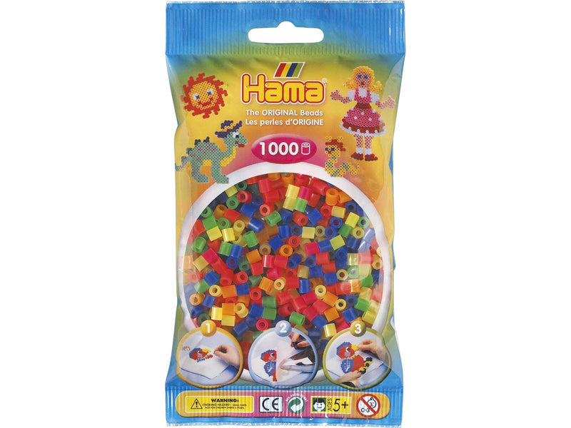 Hama Beads Mix Neon 1000 pcs