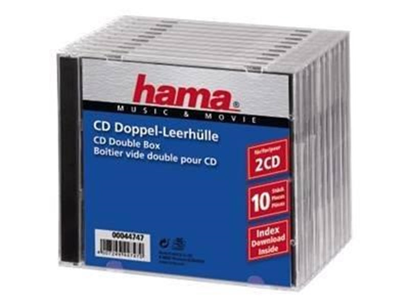 Hama CD Double Jewel Case Standard - storage CD jewel case