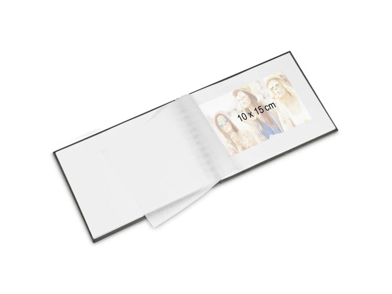 Hama "Fine Art" Spiral Album 24 x 17 cm 50 White Pages grey