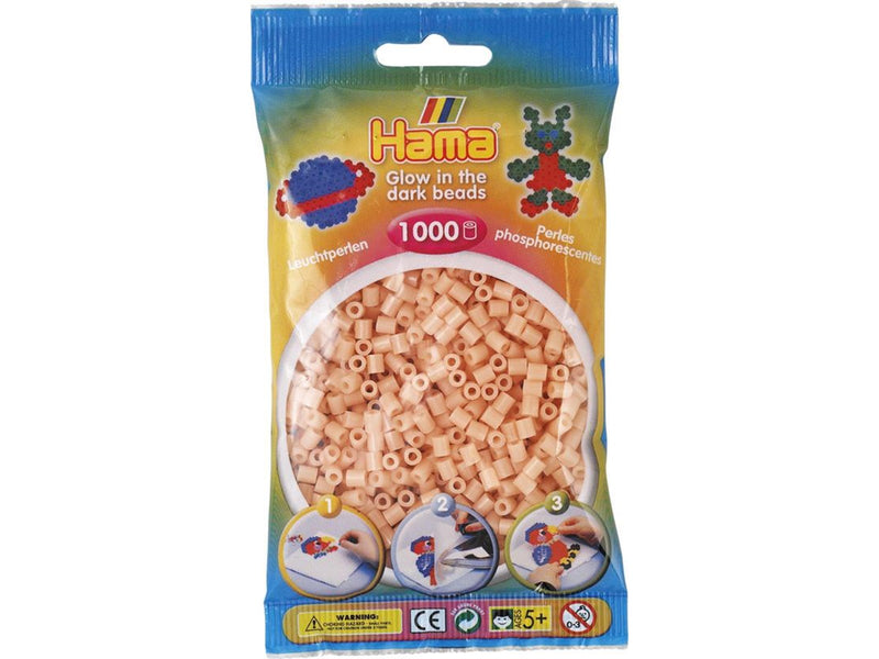 Hama Ironing Beads - Salmon Pink Glow in the Dark (056) 1000pcs.