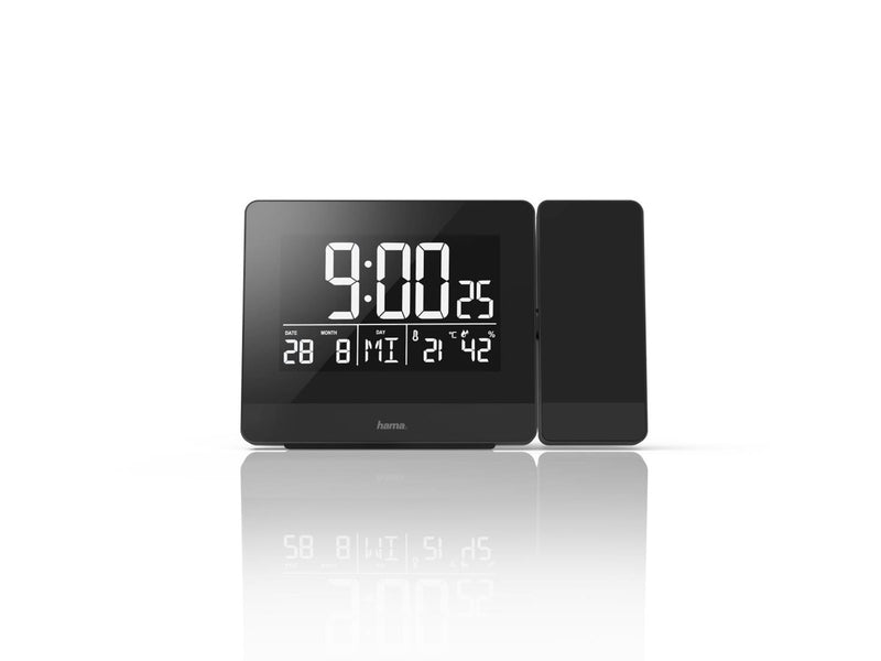 Hama Plus Charge - alarm clock - electronic - desktop - black