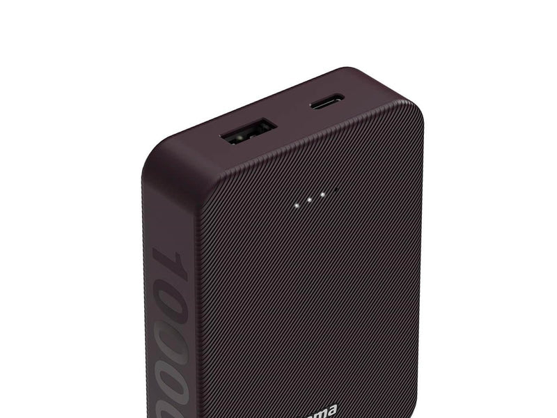 Hama Powerbank Colour 10 10000mAh USB-C+USB-A Plum - 10000 mAh