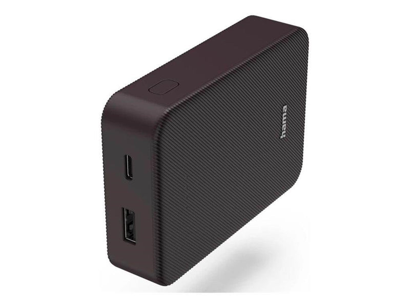 Hama Powerbank Colour 10 10000mAh USB-C+USB-A Plum - 10000 mAh