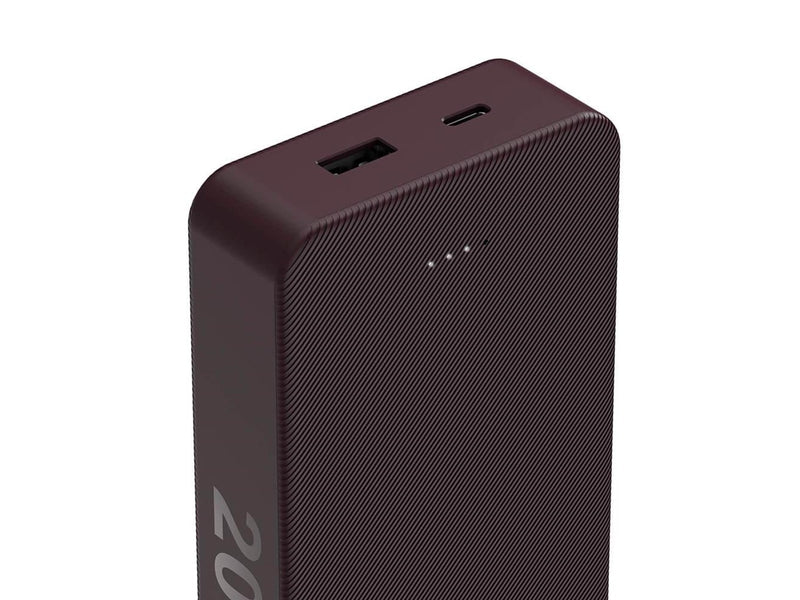 Hama Powerbank Colour 20 20000mAh USB-C+USB-A Plum - 20000 mAh