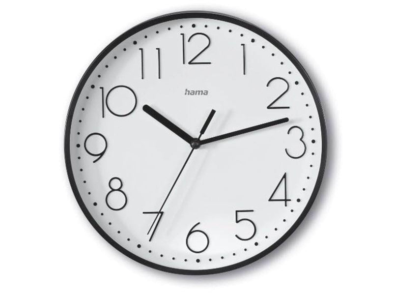 Hama 'Salina' Wall Clock Ø 22 cm Black