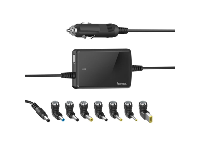 Hama "Slim & Light" Universal Car Notebook Power Supply Unit - car power adapter - 70 Watt