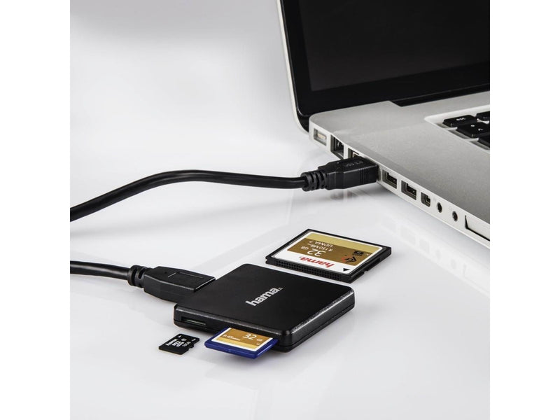 Hama USB 3.0 Multi-Card Reader - kortlæser - USB 3.0