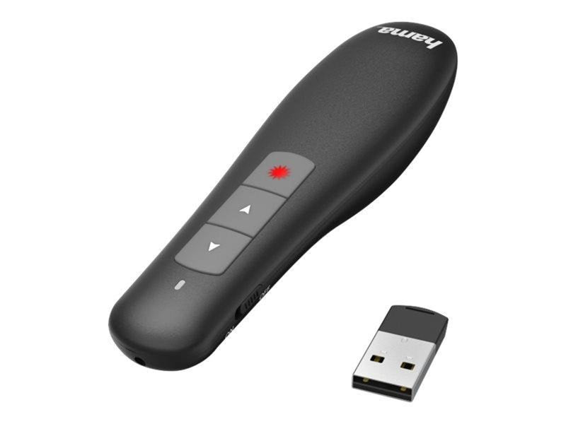 Hama "X-Pointer" Wireless laser presenter presentation remote control - black