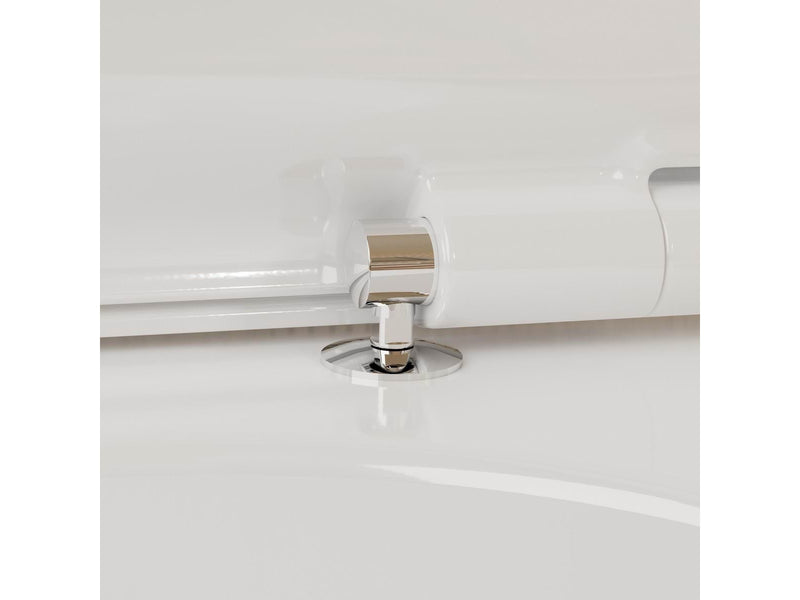 Hansgrohe EluPura S wall-hung toilet 540 w/flush rim with SC/QR seat with lid, white