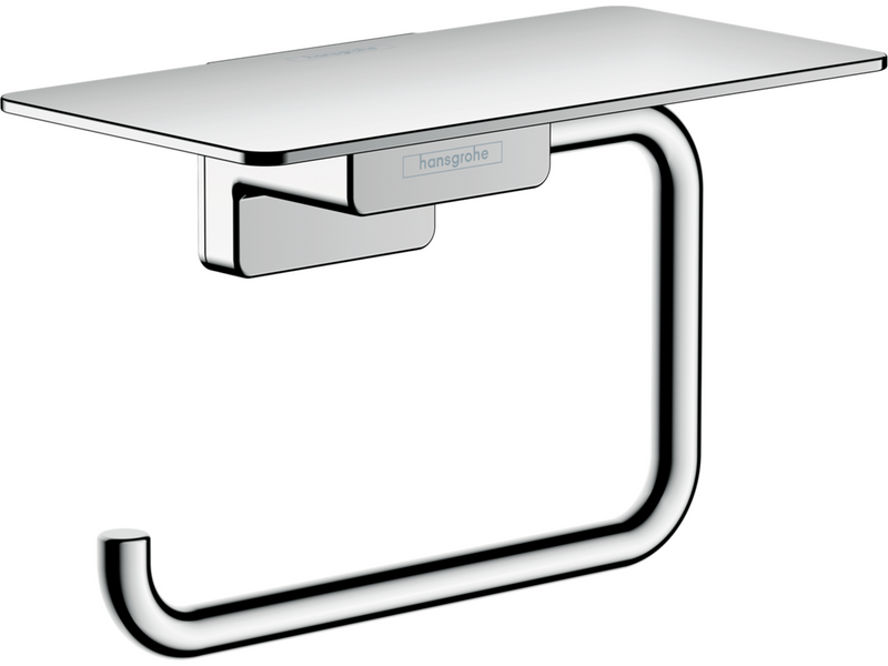 Hansgrohe addstoris roll holder with shelf chrome