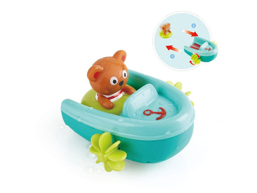 Hape Bath Toys Pullback Boat with Bear