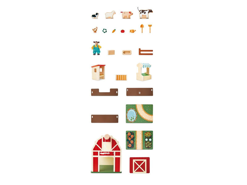 Hape Happy Farm Playset