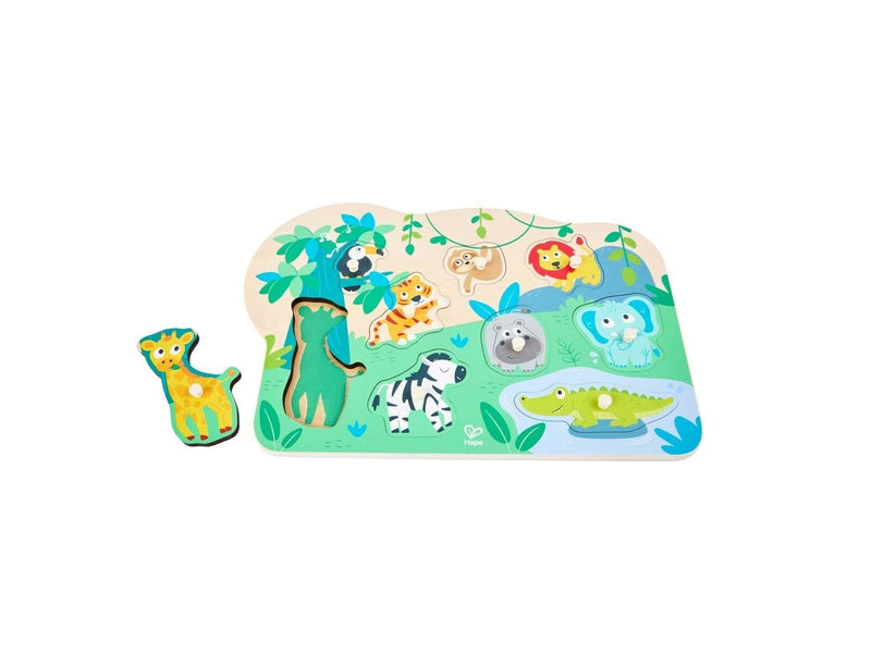 Hape Wild Animals Peg Puzzle