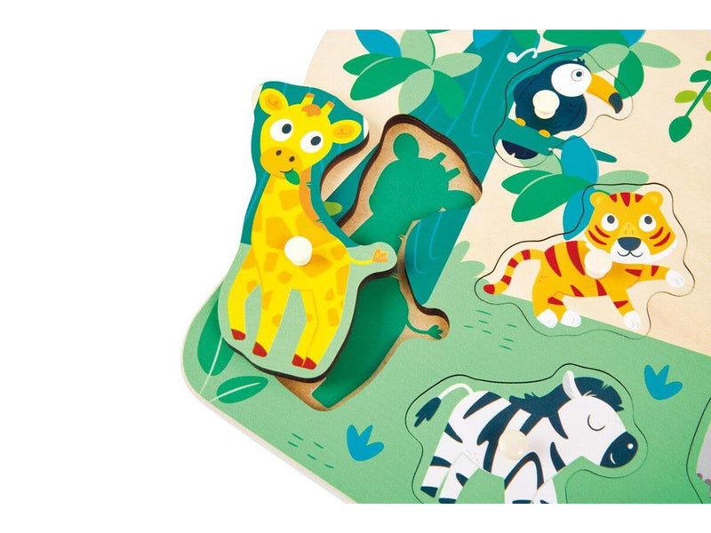 Hape Wild Animals Peg Puzzle