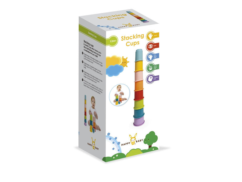 Happy Baby Rainbow Stacking Cups 8 pcs