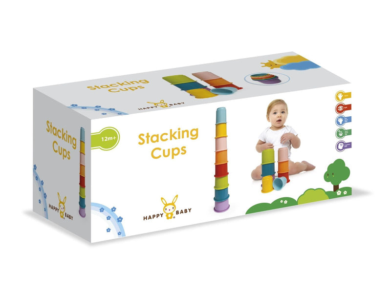Happy Baby Rainbow Stacking Cups 8 pcs
