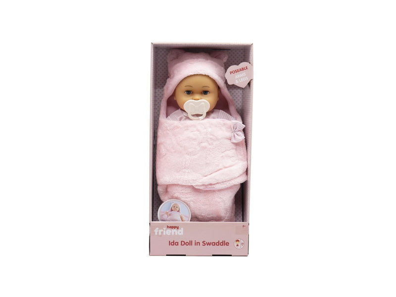 Happy Friend Ida Doll 35cm in Swaddle