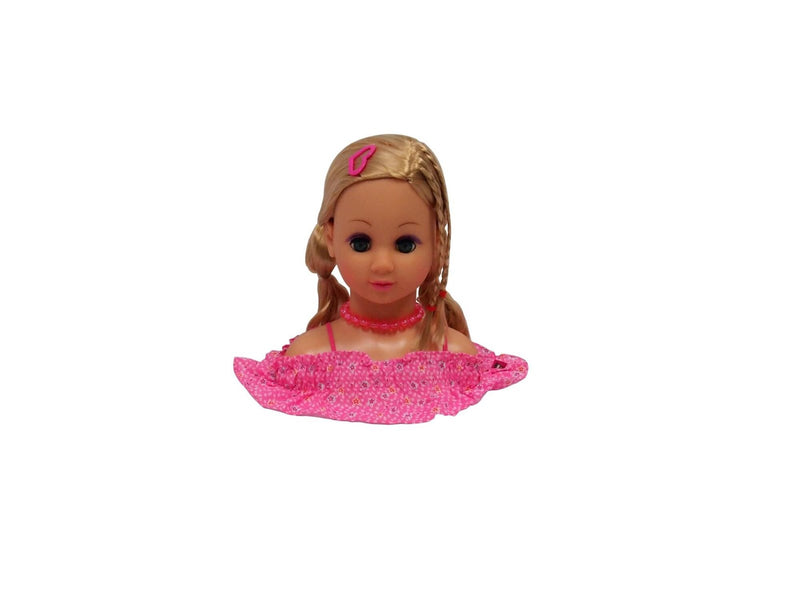 Happy Friend Make Up & Hairstyling Head Blond Hair B/O