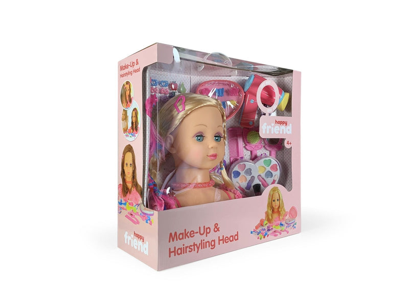 Happy Friend Make Up & Hairstyling Head Blond Hair B/O