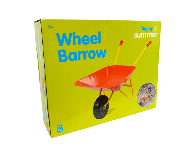 Happy Summer Wheel Barrow Red