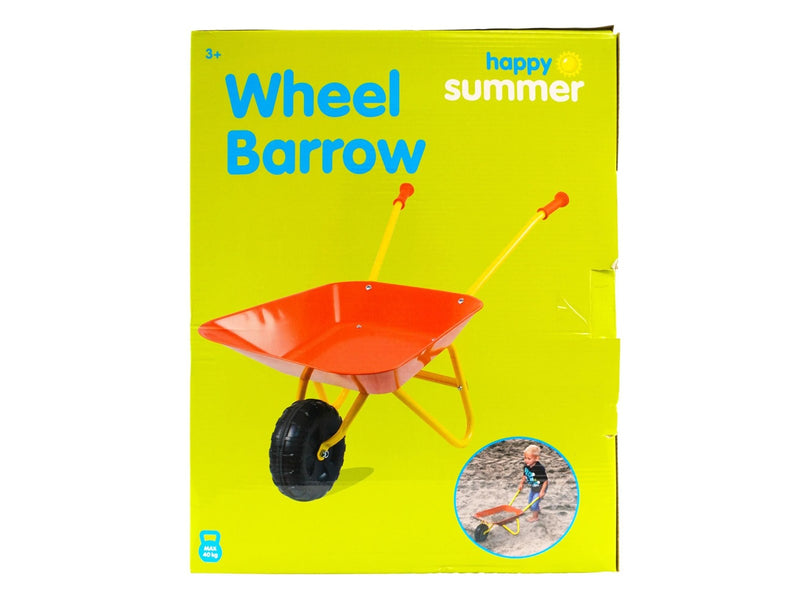Happy Summer Wheel Barrow Red