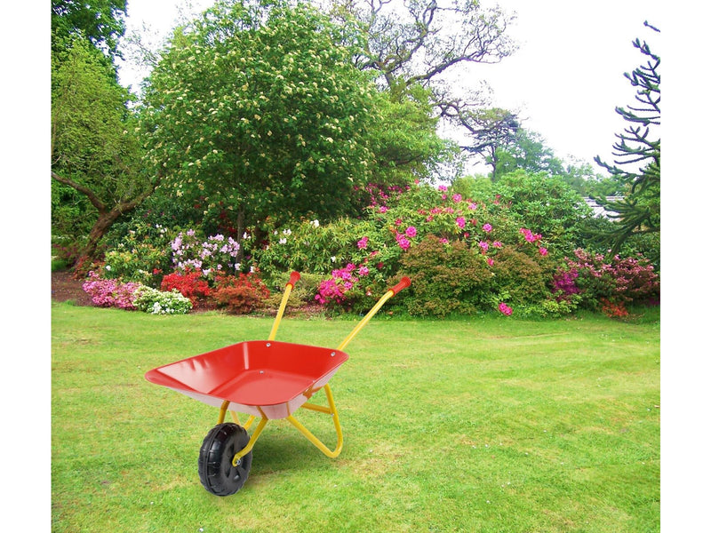 Happy Summer Wheel Barrow Red