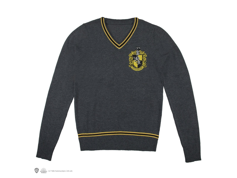 Harry Potter - Hufflepuff - Grey Knitted (Small) - Pullover