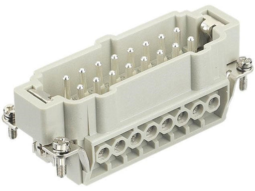 Harting Han E 16 pos male insert screw